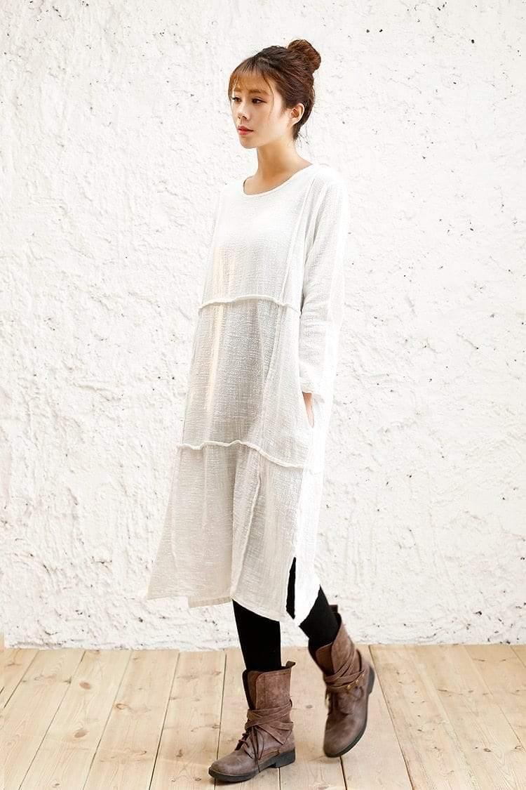 Oversized Long Linen Shirt | Zen