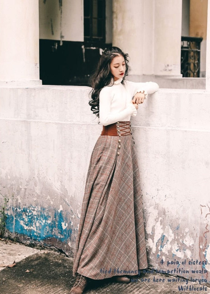 Literary Cinched High Waist Skirt + Top Set | OOTD