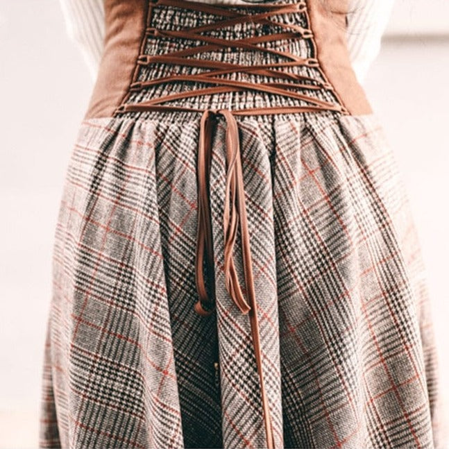 Literary Cinched High Waist Skirt + Top Set | OOTD
