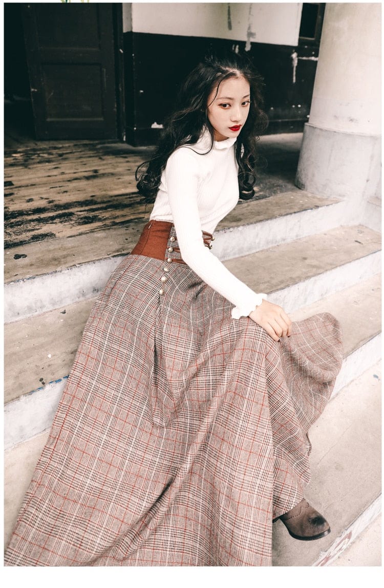Literary Cinched High Waist Skirt + Top Set | OOTD