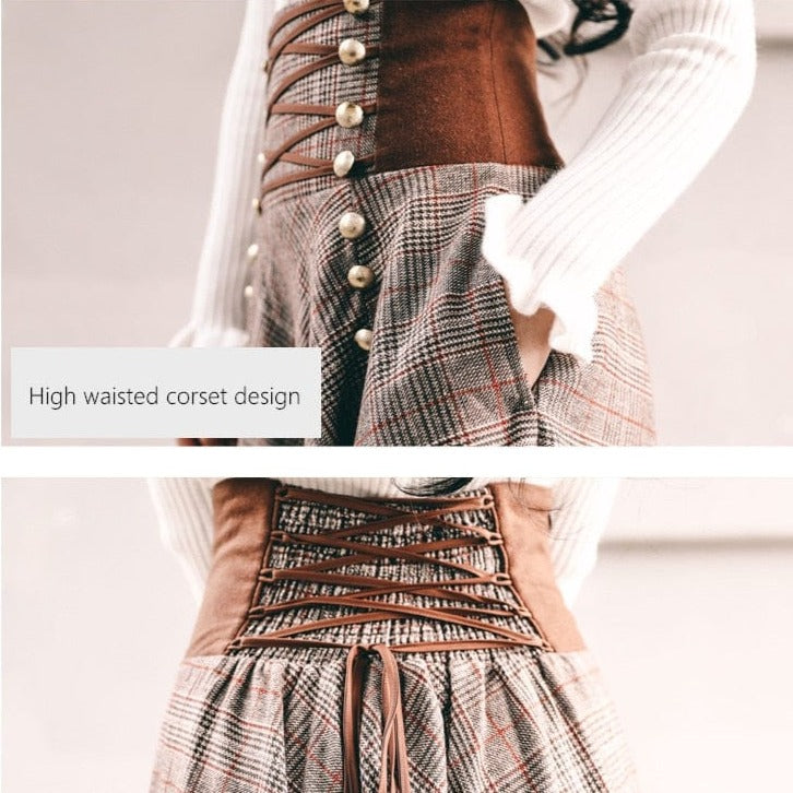 Literary Cinched High Waist Skirt + Top Set | OOTD