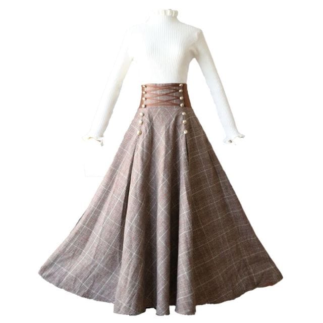 Literary Cinched High Waist Skirt + Top Set | OOTD
