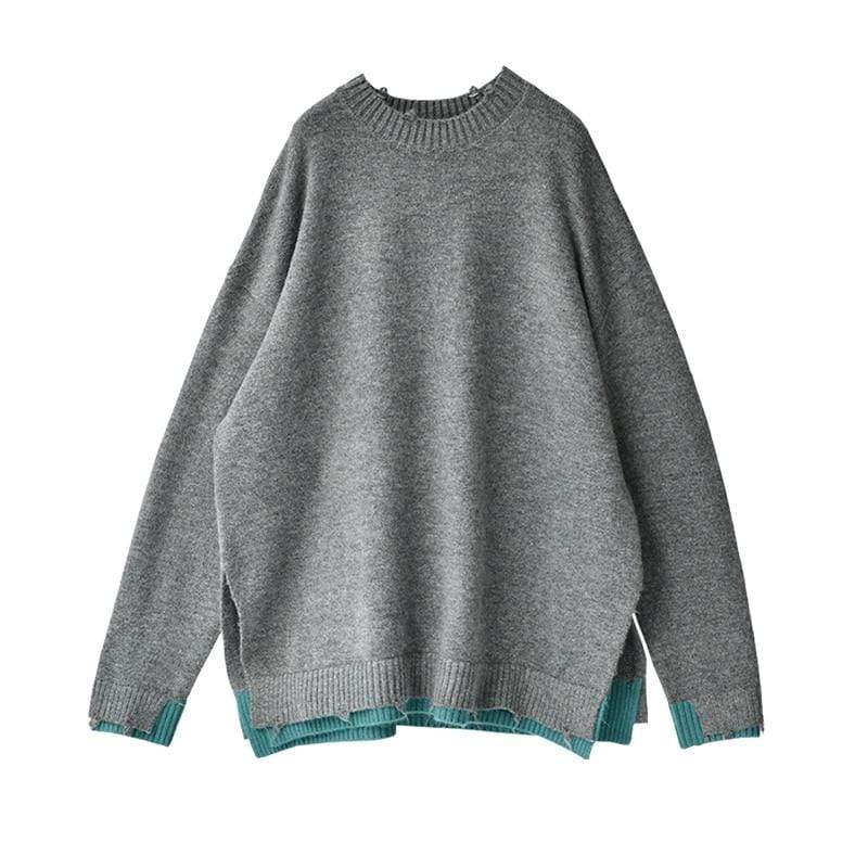 Hazel Contrast Color Sweater