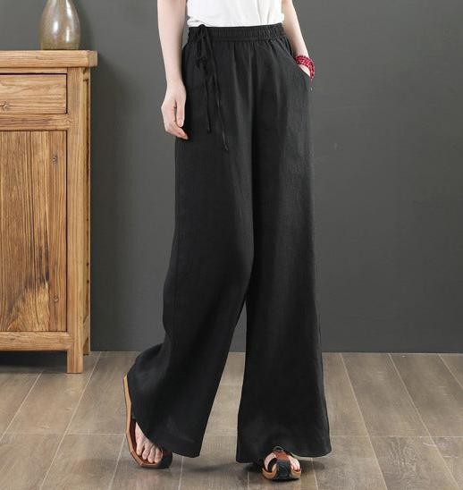 Retro Vibe Loose Wide-Leg Pants