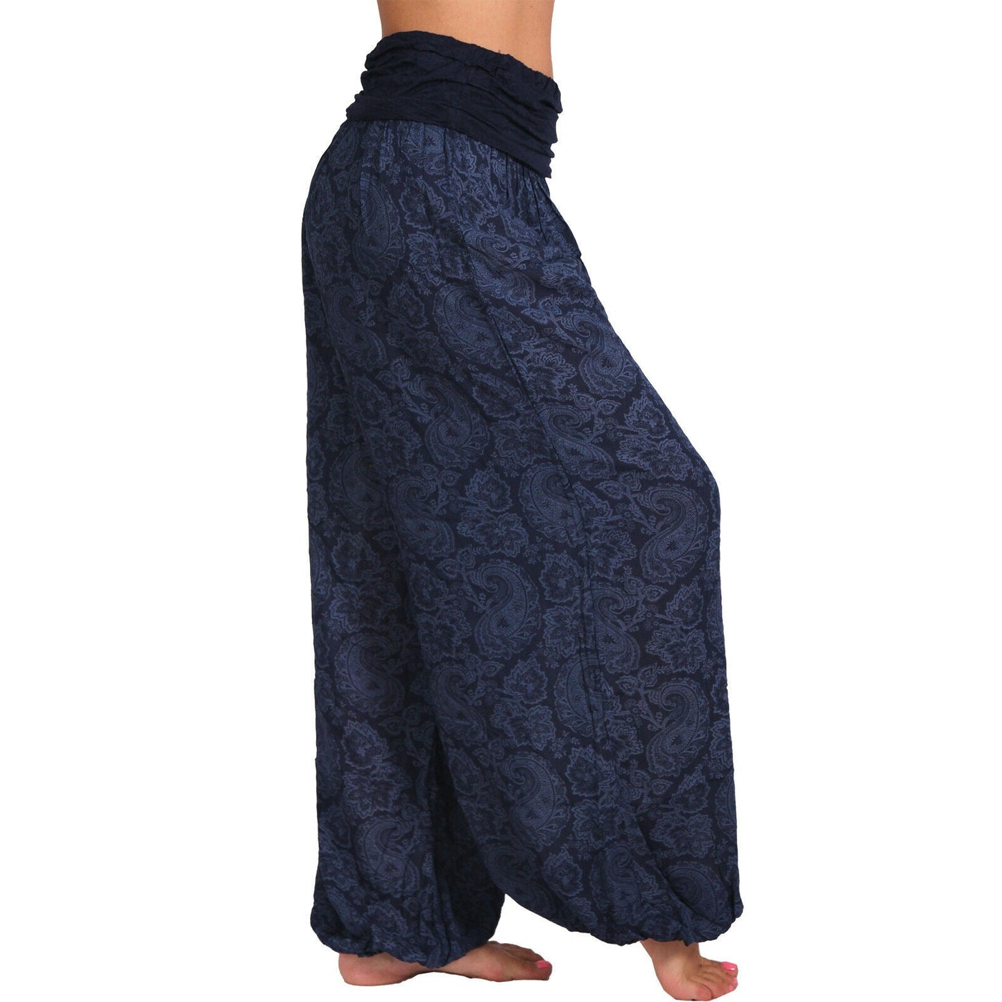 Silent Echoes Harem Wide-Leg Pants