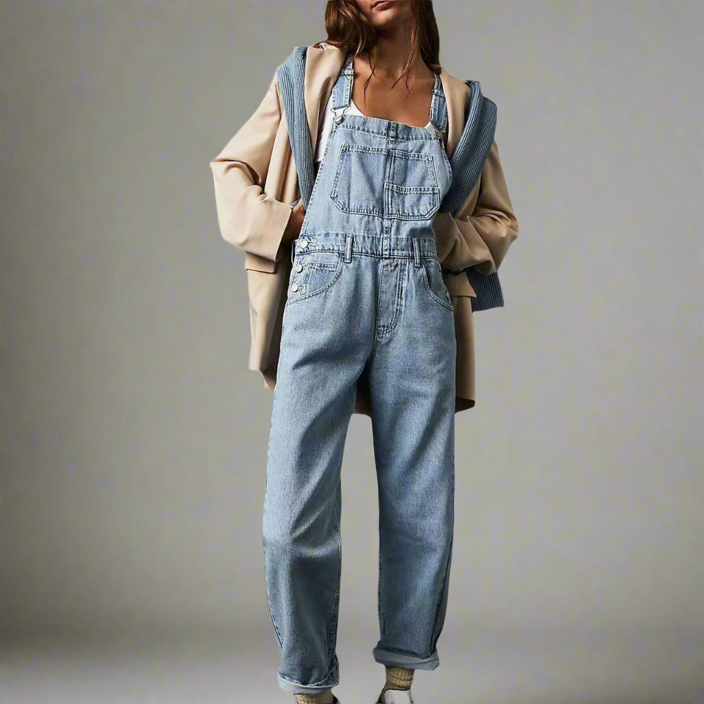 Free Stride Trendy Denim Overalls