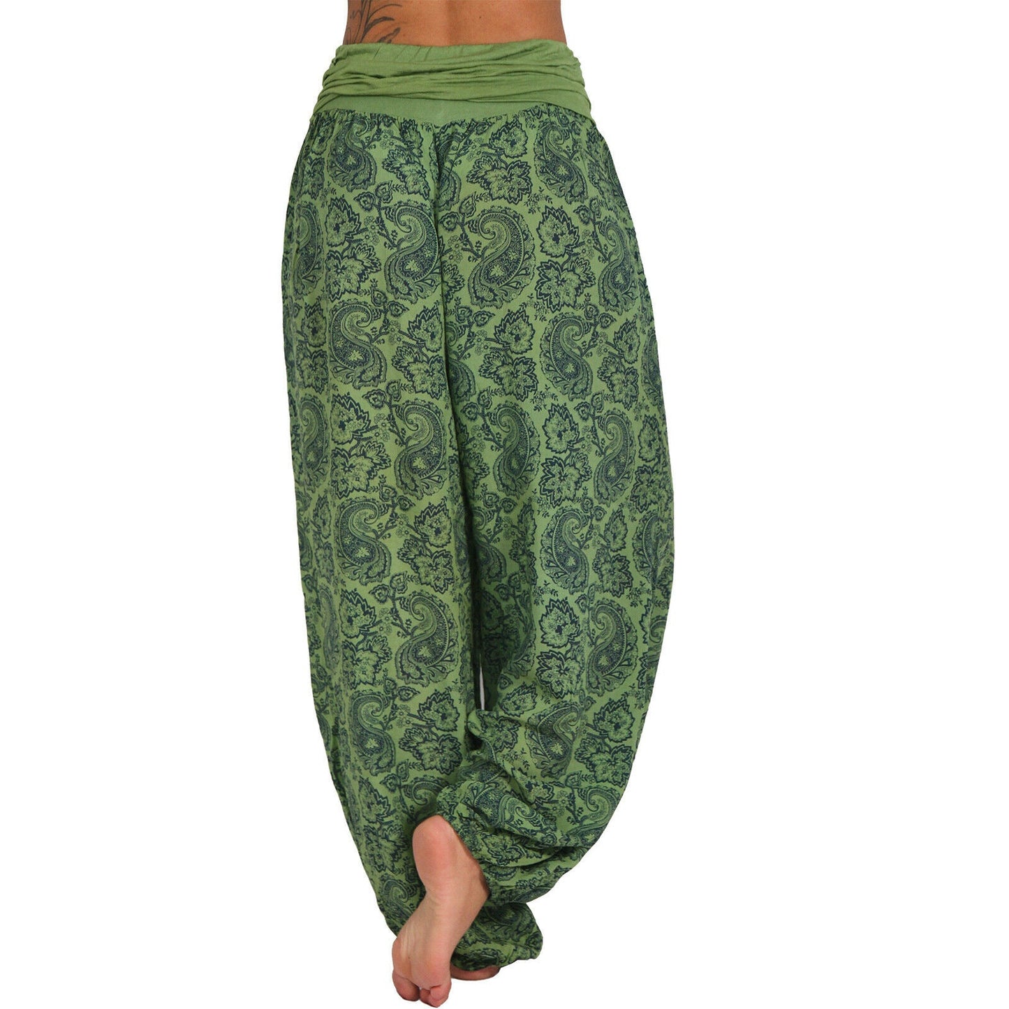 Silent Echoes Harem Wide-Leg Pants