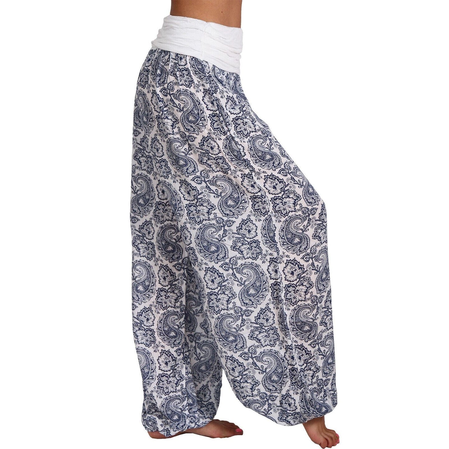 Silent Echoes Harem Wide-Leg Pants