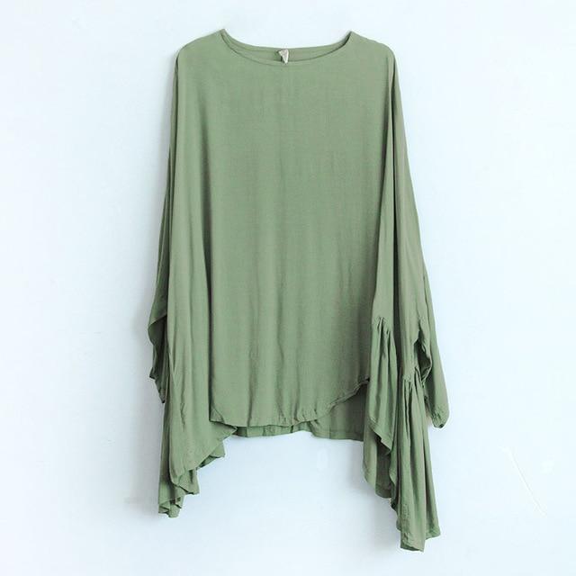 Batwing Sleeves Oversized Top | Lotus