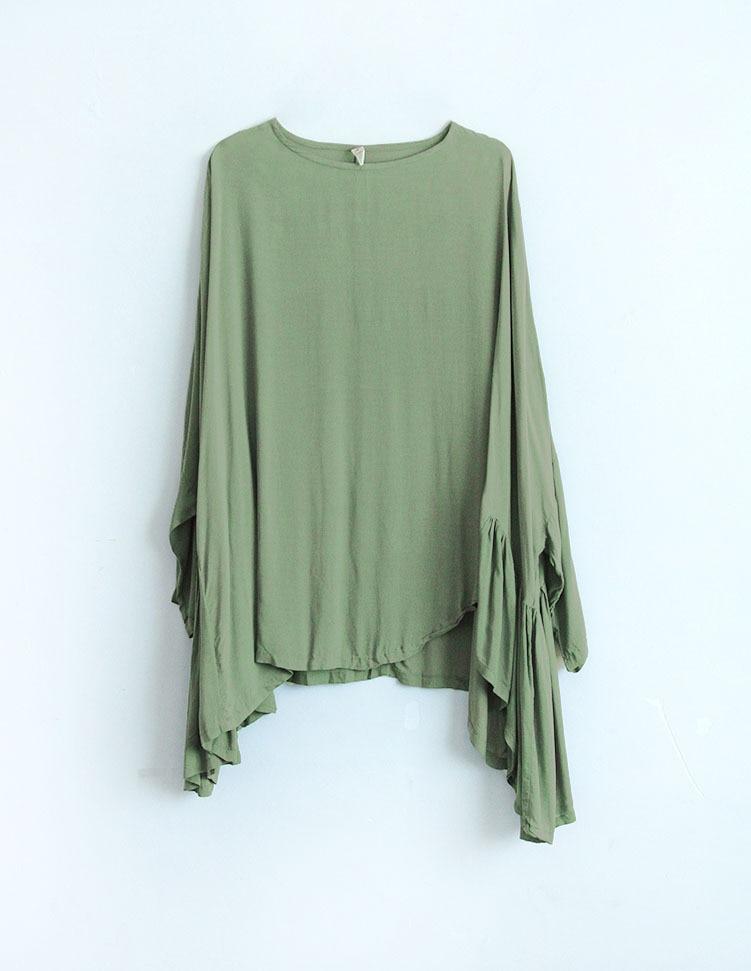 Batwing Sleeves Oversized Top | Lotus