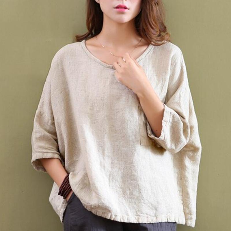 Loose Cotton and Linen Shirt | Zen