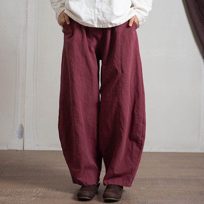 Japanese Zen Cotton Linen Palazzo Pants  | Zen