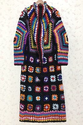 100% Wool Handmade Hippie Cardigan