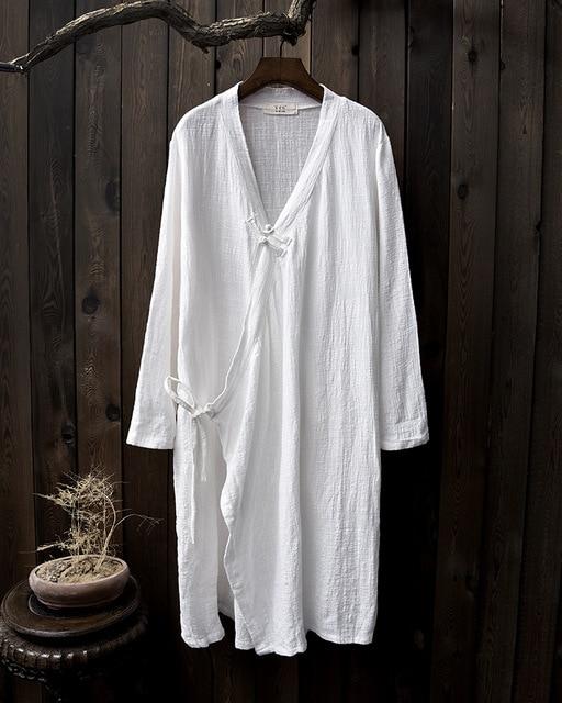 Zen Cotton Linen Long Cardigan  | Zen