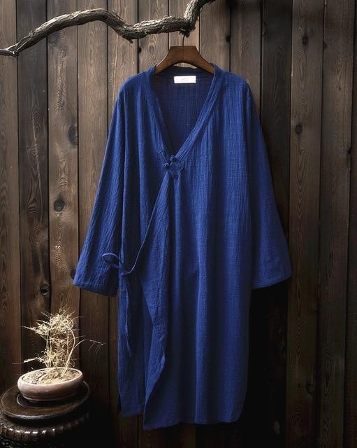 Zen Cotton Linen Long Cardigan  | Zen