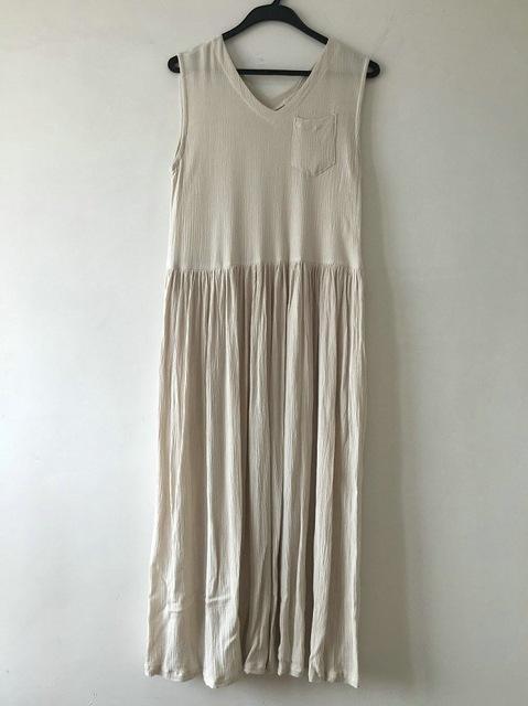 Empire Cotton and Linen Maxi Dress