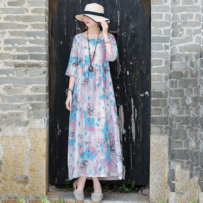 Fang Hua Floral Midi Dress