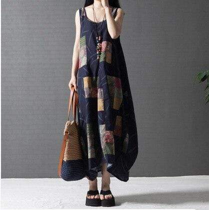 Patchwork Lily Hippie Dress