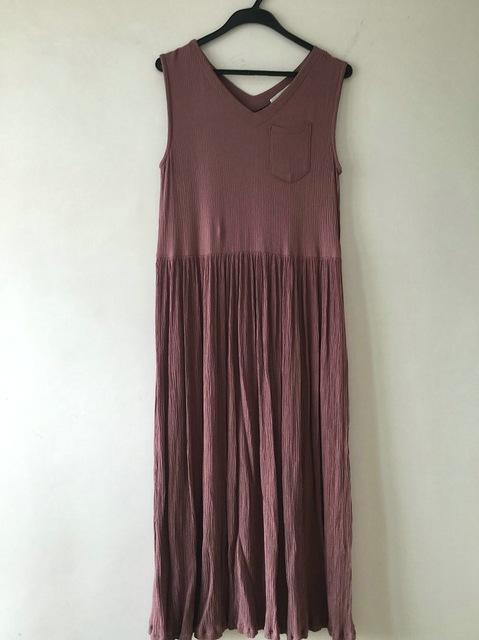 Empire Cotton and Linen Maxi Dress