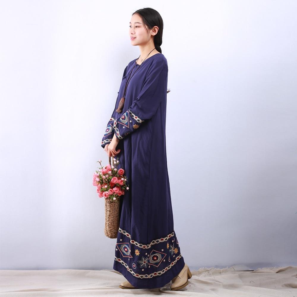 Floral Embroidered Chinese Dress