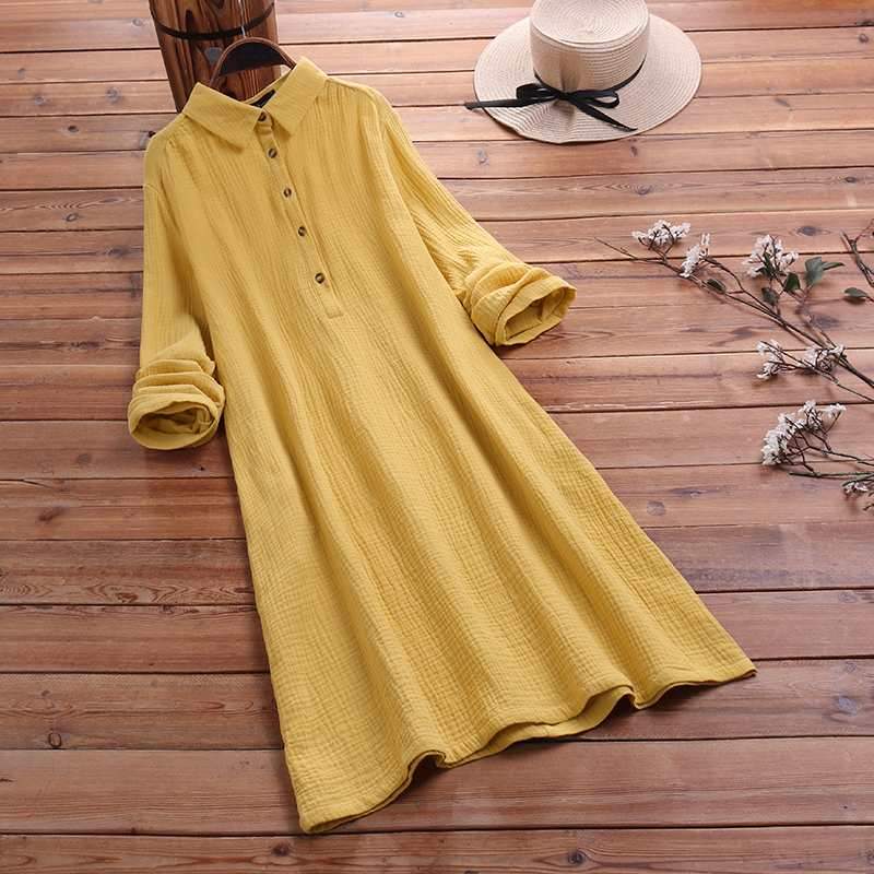 Modern Boho Plus Size Shirt Dress