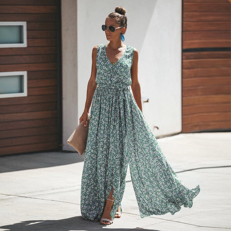 Mystery Floral Boho Maxi Dress