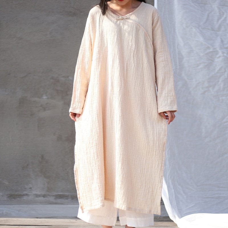 Oversized Cotton Linen Tunic Dress | Zen