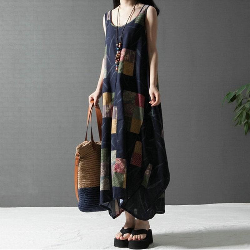 Patchwork Lily Hippie Dress