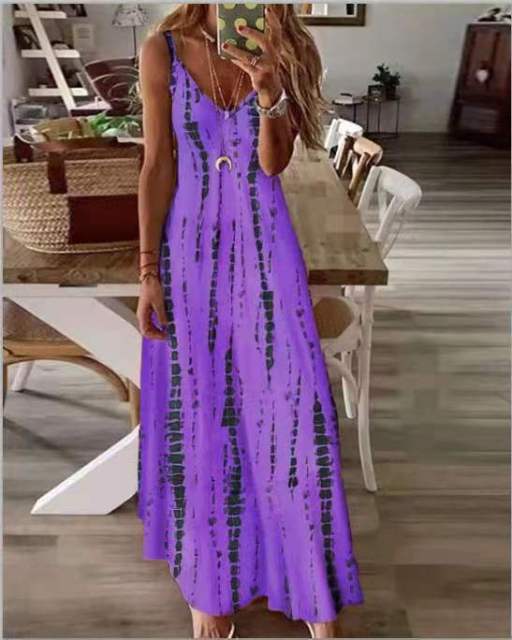 Boho Chic Tie-Dye Beach Dress