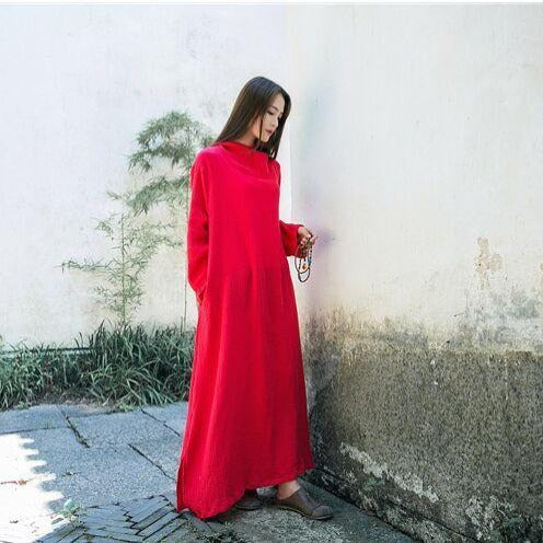 Hooded Linen Dress | Zen