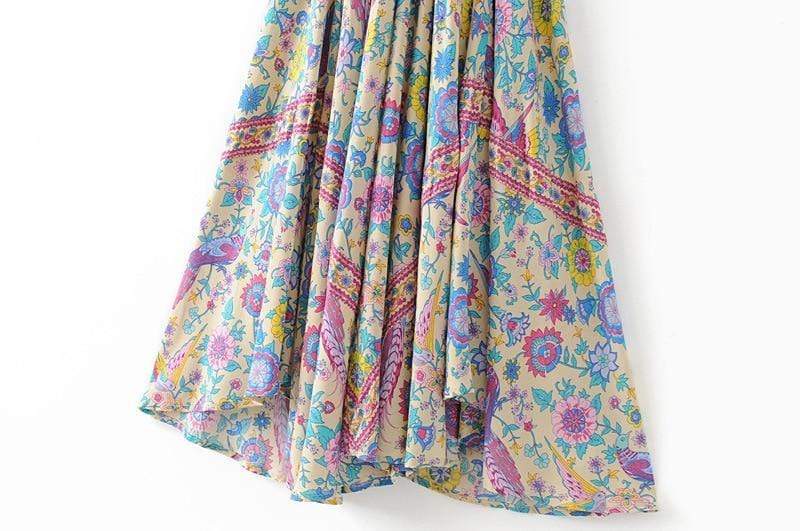 Starshine Floral Hippie Maxi Dress