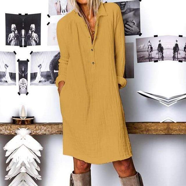 Modern Boho Plus Size Shirt Dress