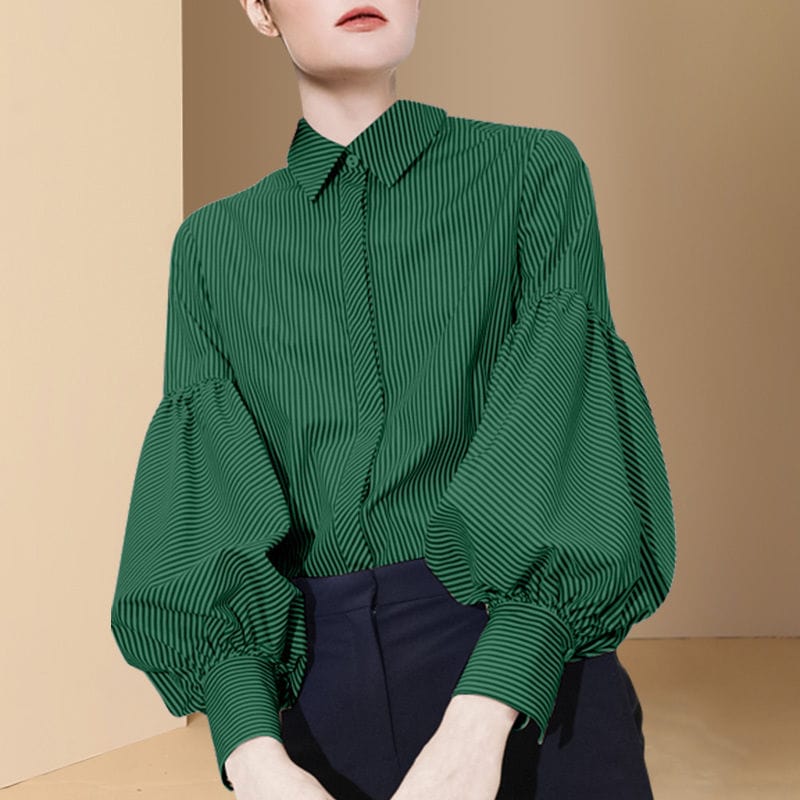 Elisa Button Down Puff Sleeve Shirt