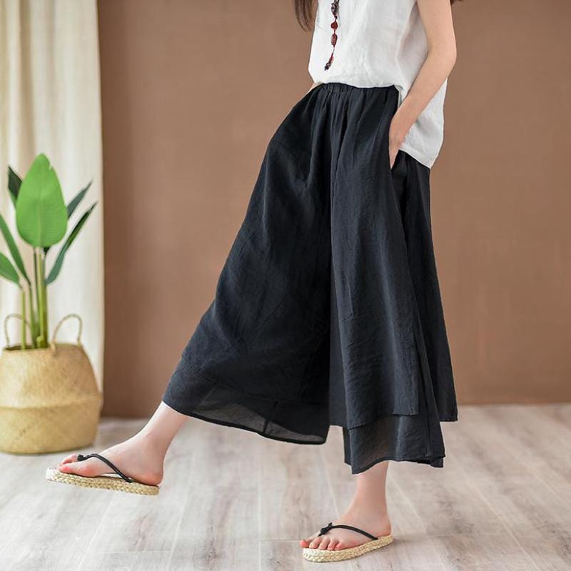 Flowy 3/4 Length Palazzo Pants | Zen