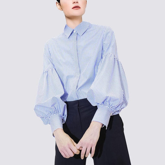 Elisa Button Down Puff Sleeve Shirt