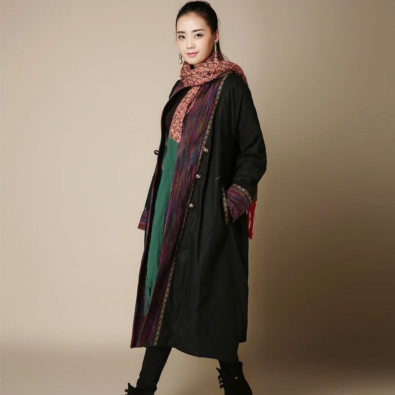 National Printed Trench Coat