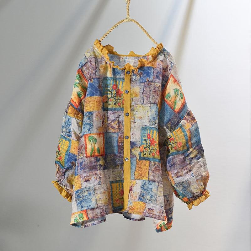 New Age Hippie Patchwork Blouse