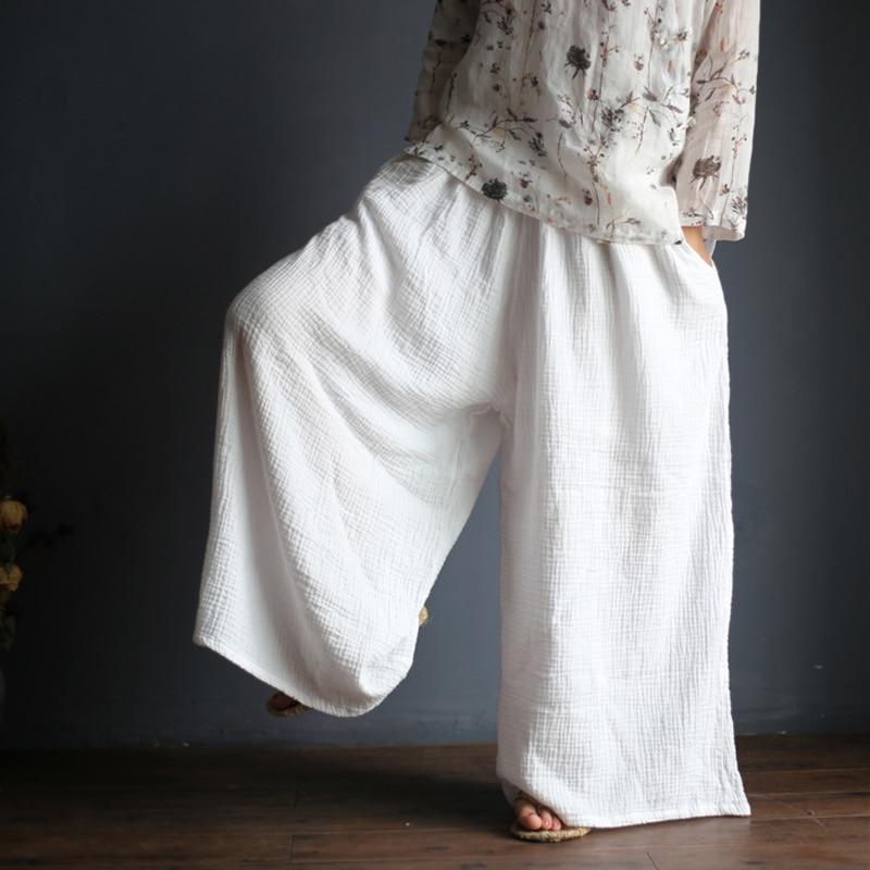 White Linen Palazzo Pants  | Zen