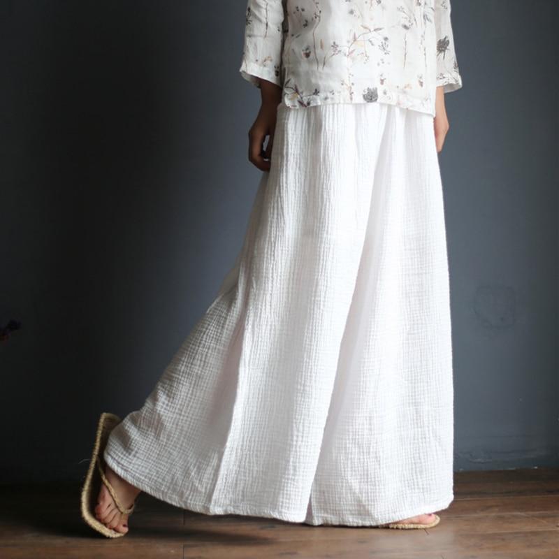 White Linen Palazzo Pants  | Zen