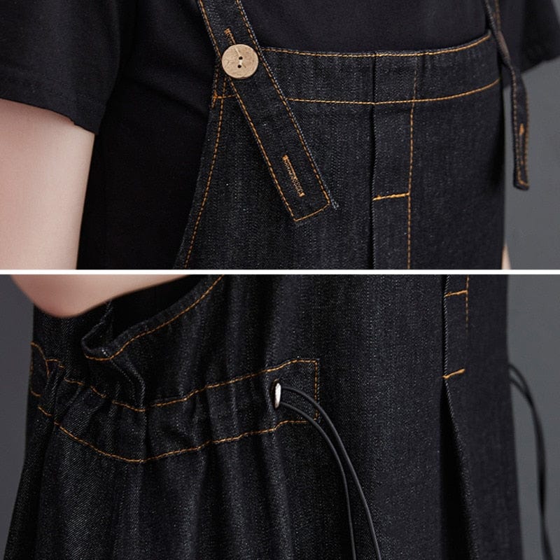 Daniella Oversized Denim Overall Dress