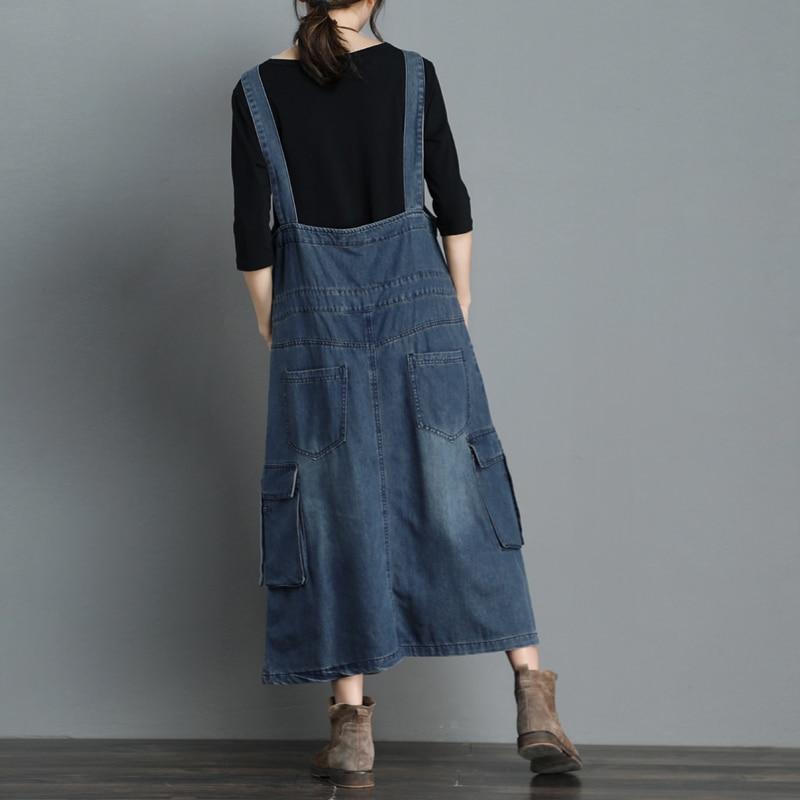 On Time Denim Overall Dress