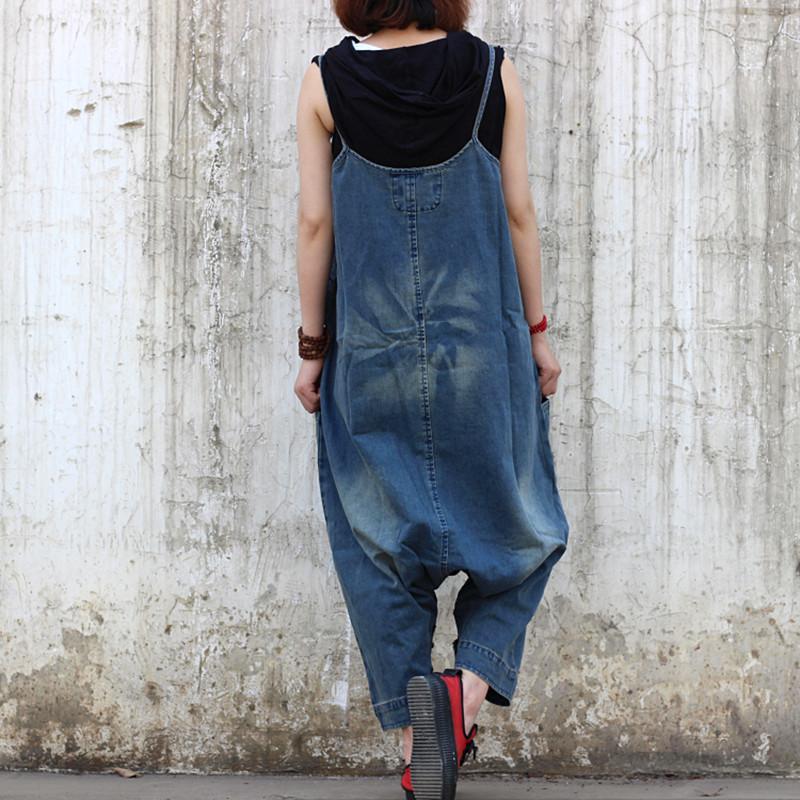 Tribal Pockets Plus Size Denim Overall