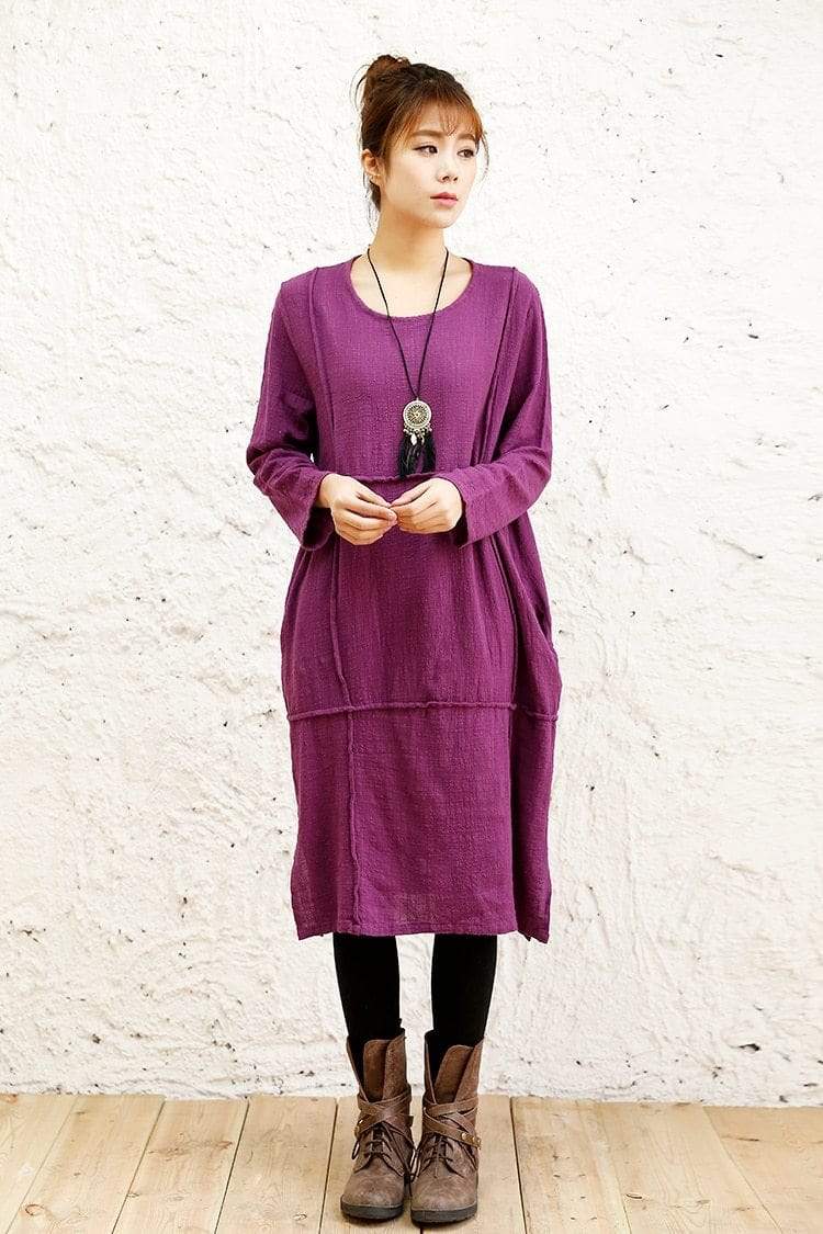 Oversized Long Linen Shirt  | Zen