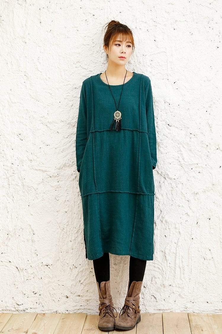 Oversized Long Linen Shirt  | Zen