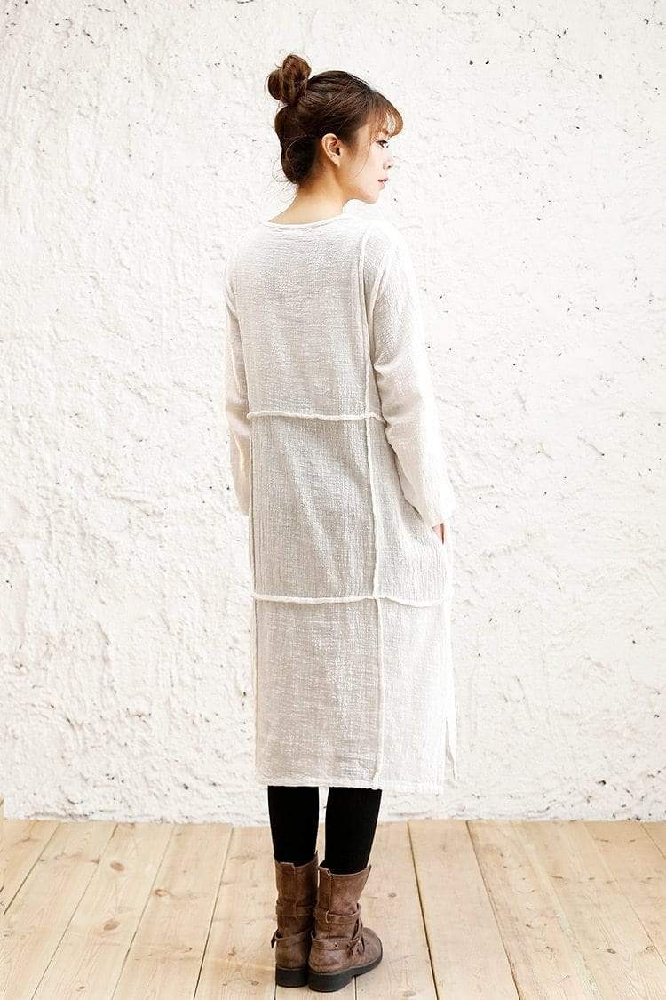 Oversized Long Linen Shirt  | Zen