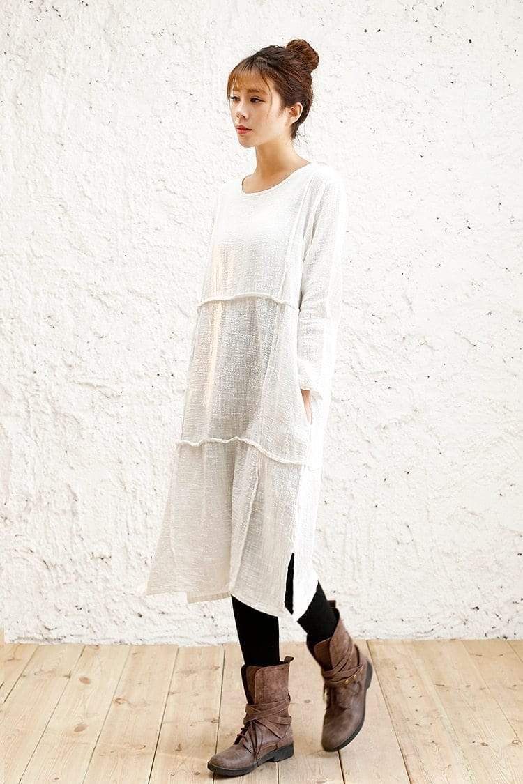 Oversized Long Linen Shirt  | Zen