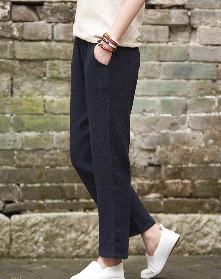 Hamis Plus Size Linen Pants