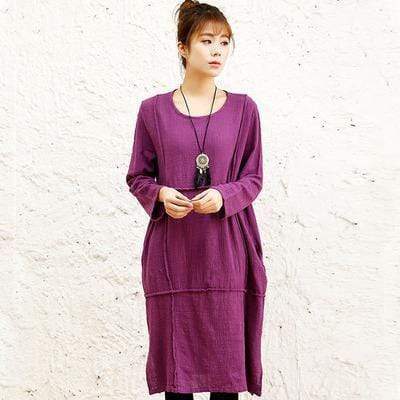 Oversized Long Linen Shirt  | Zen