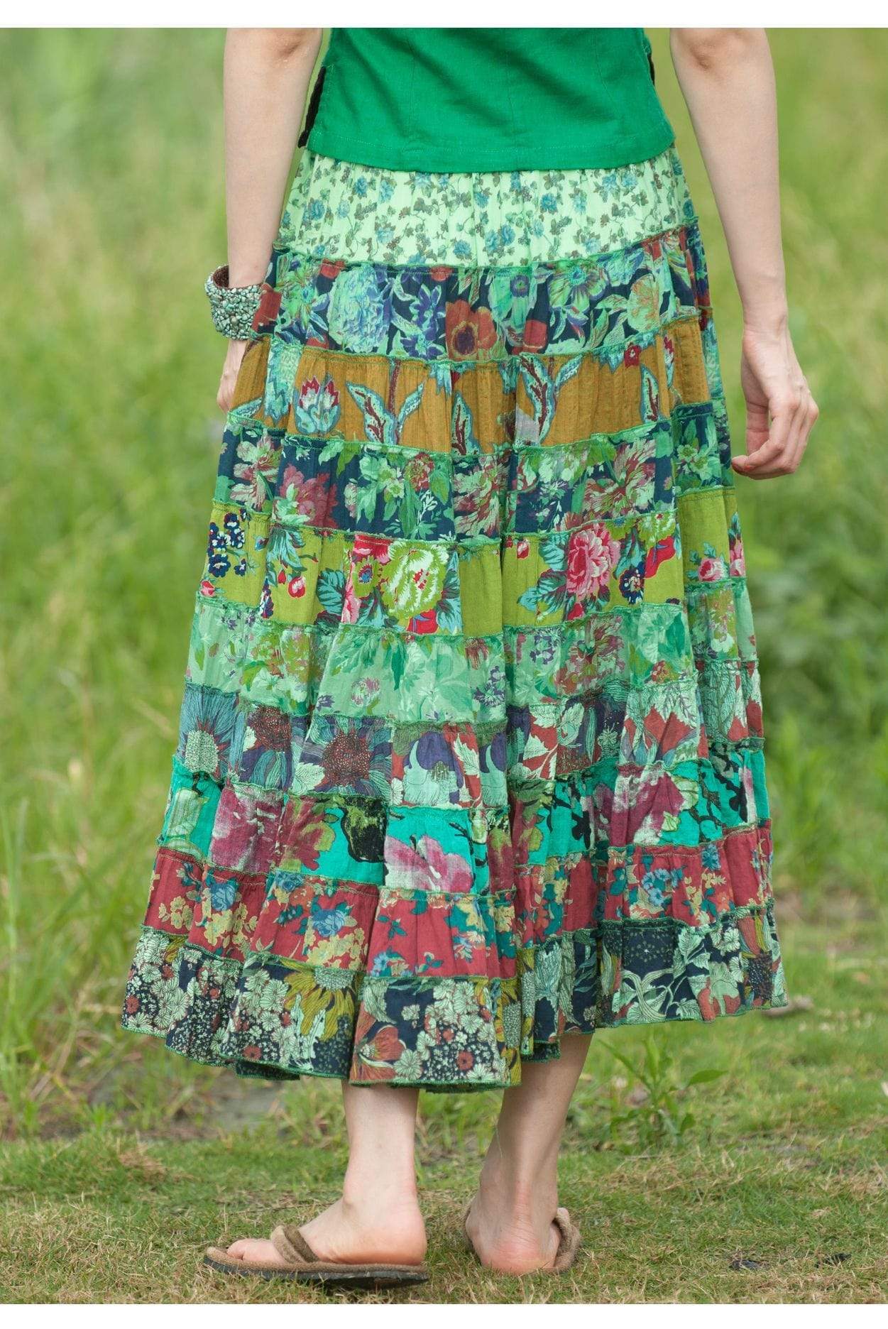 Random Patchwork Hippie Skirt