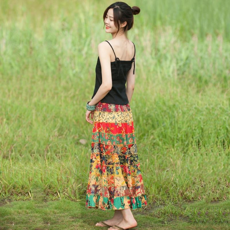 Random Patchwork Hippie Skirt